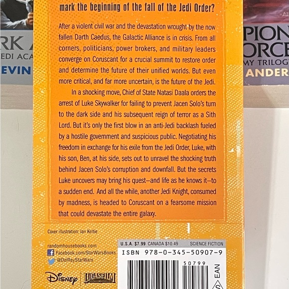 Star Wars Paperbacks~ Dark Apprentice/Champions of the Force/Fate of the Jedi - Picture 7 of 7